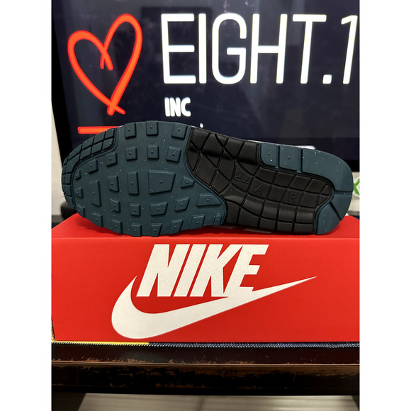 NEW MENS SIZE 9 / W10.5 Nike Air Max 1 PRM Escape Treeline Slate Blue FJ0698-100 - Picture 5 of 6